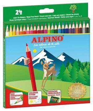 LÁPICES ALPINO MADERA 24 COLORES