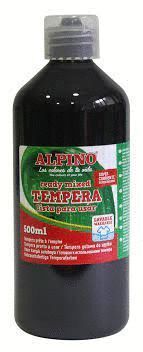 TEMPERA LIQUIDA 500 ML NEGRA ALPINO