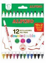 ROTULADOR ALPINO DE 12 DOBLE PUNTA