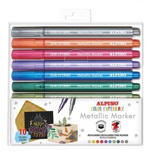ROTULADOR ALPINO COLOR EXPERIENCE METALLIC MARKER 12 COLORES