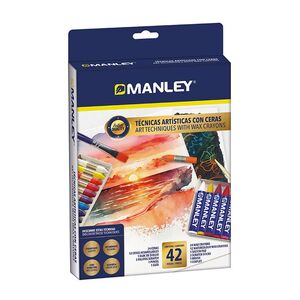 SET MANLEY TÉCNICAS ARTÍSTICAS CON CERAS 42 PIEZAS