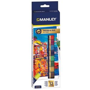 ESTUCHE MANLEY PINTURA AL OLEO 12 COLORES