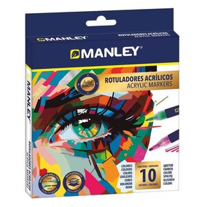 ROTULADOR MANLEY ACRILICO 10 COLORES