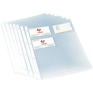 RECAMBIO 10 FUNDAS TARJETERO A4 4 TALADROS