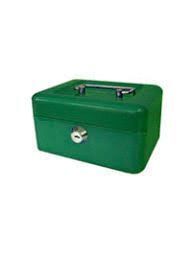 CAJA FUERTE METAL CON CERRADURA VERDE