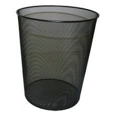 PAPELERA METAL 23X40 REJILLA NEGRA