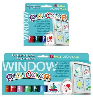 TEMPERA SÓLIDA PLAYCOLOR CRISTALES 6 COLORES