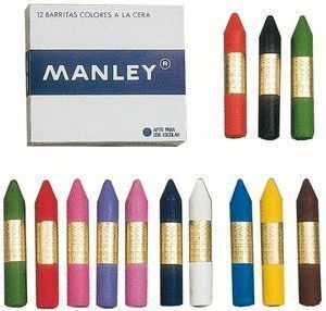 CERAS MANLEY Nº 35 ROJO CLASICO 12 UNIDADES