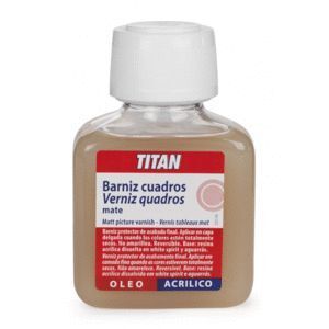 BARNIZ CUADROS MATE 100ML TITAN