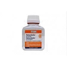 RETARDADOR DE SECAJE ACRILICO 100ML TITAN