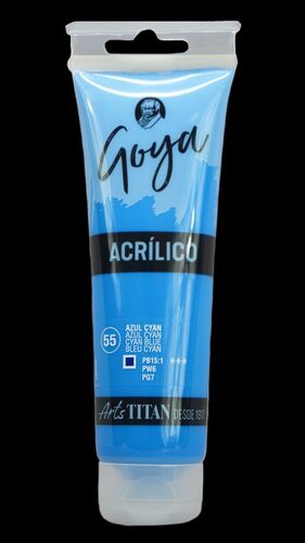 ACRÍLICO GOYA 125ML AZUL CYAN Nº55