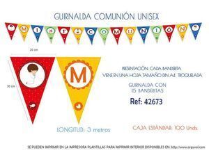 GUIRNALDA COMUNION 15 BANDERITAS