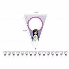 GUIRNALDA COMUNION NIÑA PERSONALIZABLE (15 BANDERITAS)