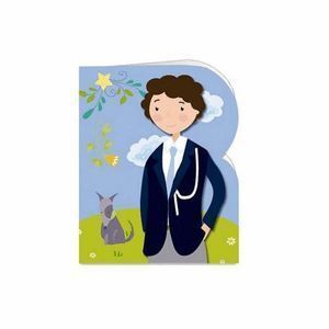 ETIQUETA REGALO TROQUELADA PERSONALIZABLE COMUNION NIÑO 90 UNIDADES