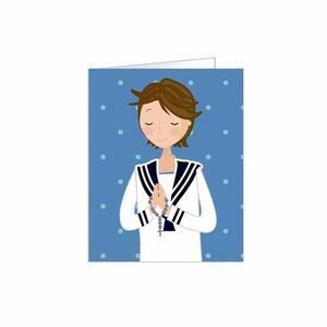 ETIQUETA REGALO TROQUELADA PERSONALIZABLE COMUNION NIÑO 90 UNIDADES