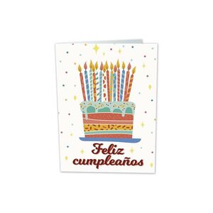 TARJETA CON SEMILLAS FELIZ CUMPLEAÑOS
