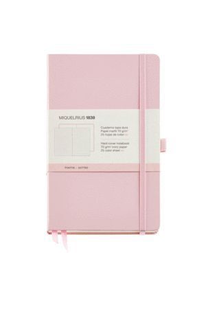 CUADERNO DE NOTAS ROSA 130X210 32H LISO SIMIL PIEL