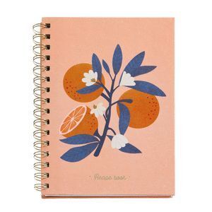 CUADERNO ESPIRAL PARA ANOTAR RECETAS 80H FRUITS
