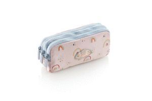 ESTUCHE PORTATODO TRIPLE MIQUELRIUS RAINBOW ROSA