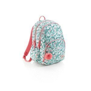 MOCHILA MIQUELRIUS MINT FLOWERS TRIPLE