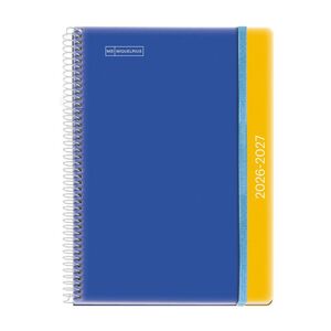 AGENDA ESCOLAR 2026/2027 PLUS SV DUO BLUE-MUSTARD MIQUELRIUS