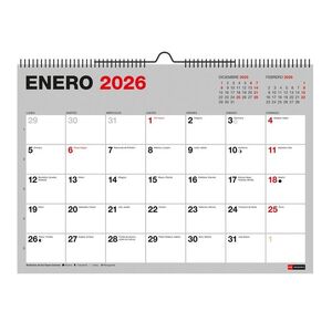 CALENDARIO PARED A4 PARA ESCRIBIR BASIC MR