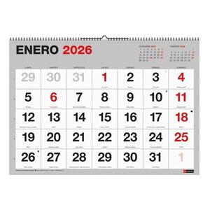 CALENDARIO PARED XL NUMEROS GRANDES+ESCRIBIR BASIC MQ