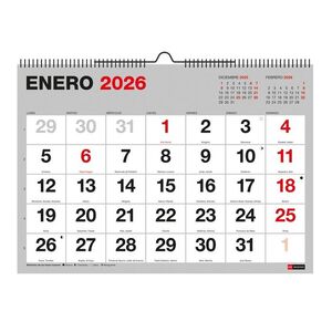CALENDARIO PARED A4 NUMEROS GRANDES BASIC MR