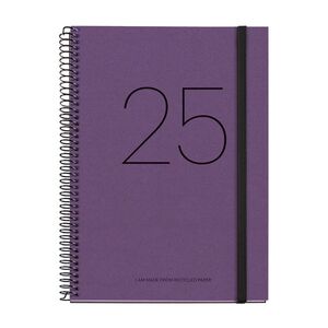 AGENDA 2025 SV 155X213 RECYCLED PURPURA MIQUELRIUS
