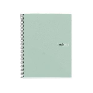 CUADERNO A4 ANTIVIRAL T/D CUADROS 5MM 80H MR AQUA