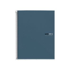 CUADERNO A4 ANTIVIRAL T/D CUADROS 5MM 80H MR AZUL
