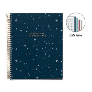 CUADERNO A5 5X5 MIDNIGHT SECRETS THOUGHTS MIQUELRIUS 