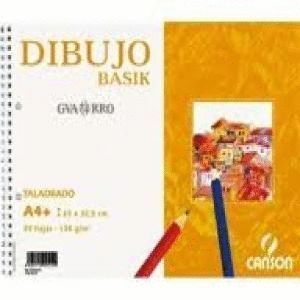 BLOC DIBUJO CANSON A4+ 130GR DIBUJO BASIC CON RECUADRO