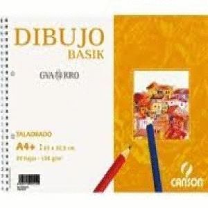 BLOC DIBUJO CANSON A4+ 130GR DIBUJO BASIC CON RECUADRO