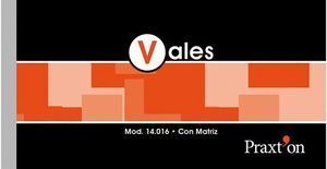 TALONARIO VALES PR-16 3ºF 10UD