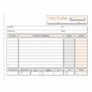 TALONARIO FACTURA 77T TRIPLICADO A6 APAISADO PRAXTON