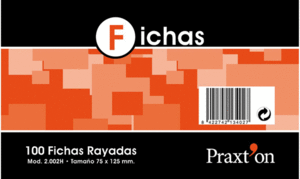 FICHAS RAYAS 75X125 PRAXTON