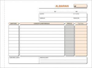 TALONARIO ALBARAN 4º T-121 APAISADO TRIPLICADO AUTOCOPIANTE