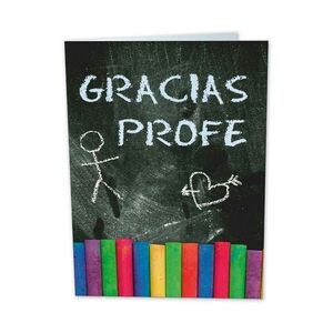 TARJETA GIGANTE GRACIAS PROFE PIZARRA BUSQUETS