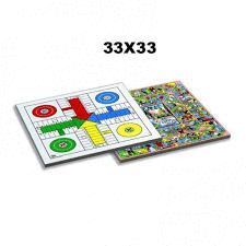 TABLERO PARCHIS OCA MADERA 33 X 33 CM