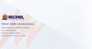 SOBRE MICHEL 11X22CM 100GR VERJURADO MARFIL UNIDAD