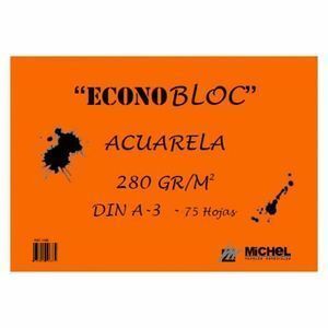 BLOC ACUARELA A3 ECONOBLOC 280GR 75 HOJAS