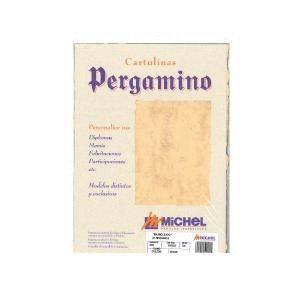 PERGAMINO A5 MARMOLEADO AMARILLO OCRE MICHEL