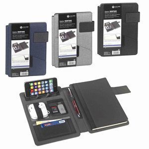 PORTANOTAS A5 VENTURE NEGRO SOPORTE PHONE CUADERNO CARCHIVO