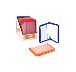 CARPETA CREMALLERA DIAGONAL FOLIO RIBETE NARANJA CARCHIVO