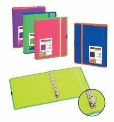 CARPETA 4 ANILLAS GOMA FOLIO FUCSIA CONTRAST