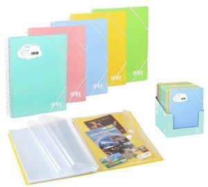CARPETA ARCHIVEX SOFT 20 FUNDAS SOBRE AZUL PASTEL CARCHIVO