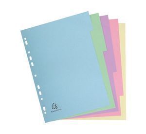 SEPARADORES A4 6 UNIDADES SOFT PP EXTRA FUERTE COLORES PASTEL CARCHIVO