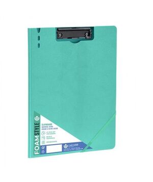 CARPETA CON PINZA FOAM STYLE VERDE