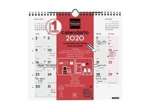 CALENDARIO PARED 2020 ESCRIBIR M